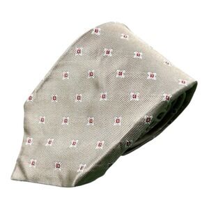 Barba Napoli Light Brown Floral Mens Silk Tie 4 Inch Width Tan Made in Italy